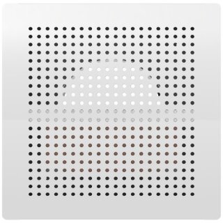 Systemair BOR-S-100-SW Eckiger Wandauslass, Stahl, RAL9003 (157102)