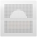 BOR-S-100-SW Eckiger Wandauslass, Stahl, RAL9003