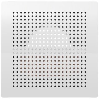 Systemair BOR-S-125-SW Eckiger Wandauslass, Stahl, RAL9003 (157103)