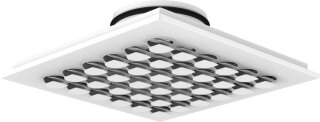 Systemair CAP-G-160-25-SW Eckiger Düsen-Auslass für Deckeneinbau,  (160083)