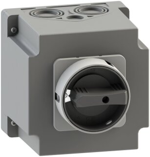 Systemair REV-8POL-22kW B/G 50A, IP66, Schalter 0/1, schwarz/ grau (162556)