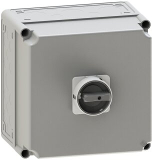 Systemair REV-8POL-45kW B/G 125A, IP65, Schalter 0/1, schwarz/ grau (162558)