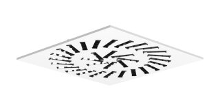Systemair VVKR-A-S-600-8-B-SW Dralldurchlass quadr., Stahl RAL9003,Lam (218017)