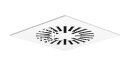 Systemair VVKR-B-S-500-24-B-SW Dralldurchlass quadr.,...