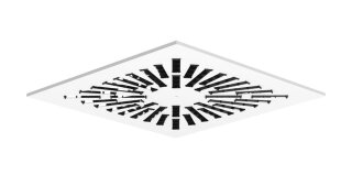 Systemair VVKR-C-S-600-48-B-SW Dralldurchlass quadr., Stahl RAL9003,Lam (218169)