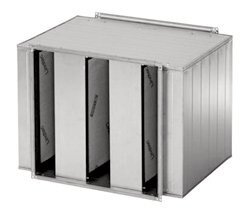 Systemair LDR-B 50-40 Schalldämpfer 500x400mm, L=1250mm, Stahlblech verzinkt (235006)