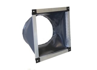 UGS-EX 042/500 Übergangsstutz. 548x548mm/DN500, flexibel, quadr./rund A