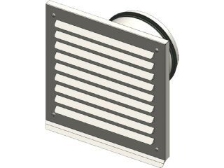 Viessmann Außenwandblende Design DN125 (Edelstahl)