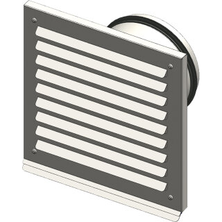 Viessmann Außenwandblende Design DN180 (Edelstahl)