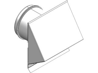 Viessmann Außenwandblende mit Vogelschutz DN180
