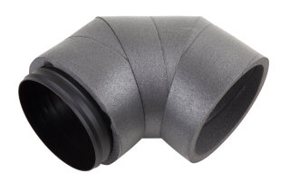 Vallox ISO-Bogen EPE/180/90 inkl. Verbinder, DN 180, 90 Grad