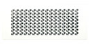 Vallox Zu-/Abluftgitter ZAWG-2 WS Wand, rechteckig, weiss