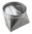 Vallox Uebergang airDIRECT 750 CC rechteckig - rund, DN 315
