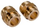 Wolf Doppelnippel G 1 1/4" - G 1 1/2" Satz a 2...