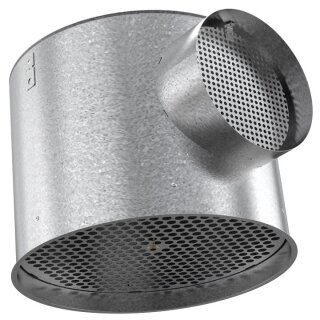 Systemair PB-VVK-R-400-200-E-H-D1 Anschlusskasten VVK, rund, Abluft, horiz (26337)