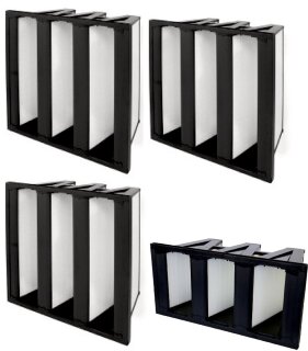 Systemair Filterset M6 MAXK-I3 6000 DC Abluftfilter V-Zellenfilter (315259)