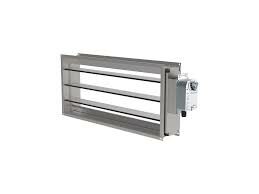TUNE-AHU-SE016-1000x500-LF24 Eckige Jalousieklappe,Verz.Stahl,3C,24V