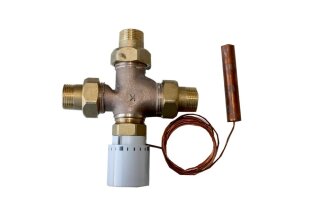 Systemair Therm. 3-Wege-Ventil DN40 BP Stromlos, 2m Kapillare, Beipack (36721)