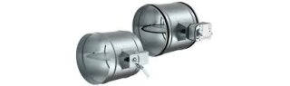 TUNE-R-140-3-M3 Runde Luftklappe, verz.Stahl, C4,24V,0-1