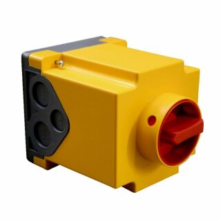 REV-AXC/5POL-7,5kW R/Y 16A,IP65,1NG, Schalter 0/1+Montageset AX