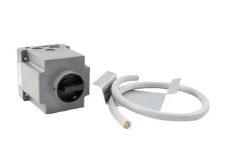 REV-AXC/9POL-7,5kW R/Y 16A,IP65,1NG, Schalter 0/1+Montageset AX