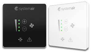Systemair SAVE LIGHT weiß Display 3,5", 105x105x21mm, weiss mit Gr (319118)