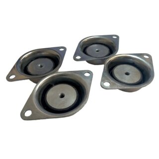 Systemair HNG1 Gummidämpfer Set = 120kg 4x HNG-U M8 NK40 +/-5 SH A, ST37 (219000)