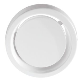 Systemair TFF-DE-100-SW Zuluftventil, Stahl, RAL9003, DN 100 (248072)