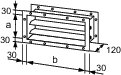 Wolf Jalousieklappe K2 für Kanal für TLHD 63, 245x700mm, verzinkt