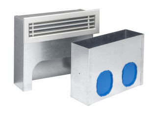 Kermi x-well Wand-Luftauslass mit Metallgitter, f. Luftkanal 75/92 (Y2202000004K)