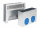 Kermi x-well Wand-Luftauslass mit Metallgitter, f. Luftkanal 75/92