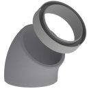 Kermi x-well EPS-Bogen inkl. Muffe NW 160/15, 45 Grad...