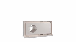Kermi x-well Wetterschutzgitt. doppelt NW125, waagrecht, f. Wandeinbau, RAL9016