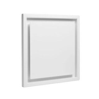 Kermi x-well Zu-/Abluftdurchlass SEA301 quadratisch aus Metall, weiß, NW 125 (Y2403125005K)