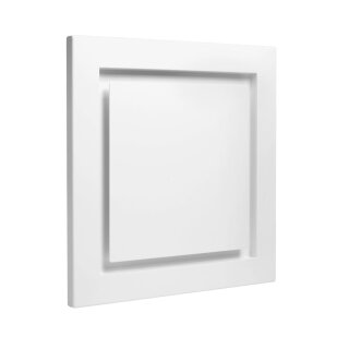 Kermi x-well Zu-/Abluftdurchlass SEA302 quadratisch aus Metall, weiß, NW 125 (Y2403125006K)