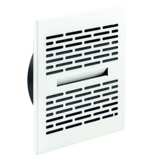 Kermi x-well Weitwurfauslass SA200 quadratisch aus Metall, weiß, NW 125 (Y2403125010K)