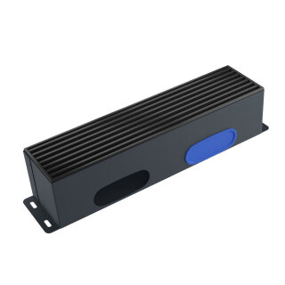 Kermi x-well Boden-Luftauslass 120x120x500, Linearrost Alu schwarz (Y2502001105K)