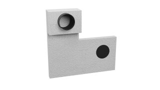 Kermi x-well Fassadenelement Front DN 160, für Pendellüfter, t=60 mm (Y3502000034K)